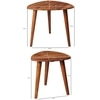 Richelo Solid Wood Nested Tables - Set of 2