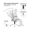 Merry Premium Ergonomic Office Chair High Back in Grey Colour