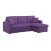 Universe Solid Wood Sofa cum Bed in Purple