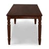 Globally Indian Compact Wooden 6 Seater Dining Table Set – Comfortable 6 Upholstered Seat and Back in Beige Sapphire
