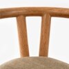 Kiko Solid Wood Comfy Chair in Brown Colour