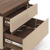 Sydney Bedside Table in Beige High Gloss Finish