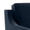 Abbey Sectional Sofa (Colour : Sea Port Blue Velvet, Cushion : Soft, Seater : Right Aligned 2 Seater + Right Aligned Chaise)