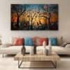 The Castle Decor Birds Art Wall Painting Wooden Framed Digital Painting 27x48 Inch (Style 4)