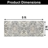 Luxe Home Polyester Stone Mosaic Runner(2x5 Feet, Multicolor, TPR)