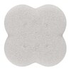 Remi Pouffee In White Boucle Colour