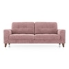 Verona Essential 3 Seater Fabric Sofa In Desert Rose Colour