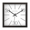Minimal Square Wooden Wall Clock with 50–30–10 Numeric Dial