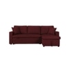 Doozy 3 Sofa cum Bed with Storage in Maroon Colour