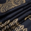 Wira Dark Blue Floral 400 TC Cotton Flat Double Queen Size Bedsheet with 2 Pillow Covers – Threads