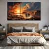 The Castle Decor Sports Art Wall Painting Wooden Framed Digital Painting 27x48 Inch (Style 11)