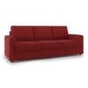 Apollo Compact Sofa Set (Colour : Salsa Red, Cushion : Soft, Back Type : Regular, Seater : 3+1+1)
