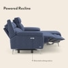 Emila Right Aligned Three Seater Sectional Recliner in Blue Colour