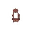Handmade Wooden Brown Jharokha cum Pooja Shelf with Drawer
