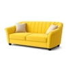 Hamaz 2 Seater Sofa In Fabric Yellow Color