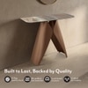 Aeris Metal Console Table in Jupiter Spanish Ceramic Finish