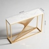 Swirlstar Metal Console Table in Gold Colour