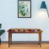 Kamira Solid Wood Bench In Provincial Teak Finish