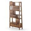 Alberto Solid Wood Bookshelf in Teak Finish