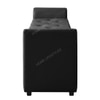 Sibol Leatherette  2 Seater Ottoman Bench with Storage  in Black Color