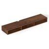 Primax Solo Engineering Wood Wall Mount TV Entertainment Unit Set Top Box Stand/TV Cabinet with Shelves for Books & Décor Display Unit, Ideal for 50 Inches (Brown Maple/DIY)