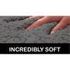 Theresa Grey Solid Natural Fiber 30x18 inches Anti-Skid Bath Mat