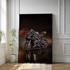 The Castle Decor Sports Bike Racing Wall Art Framed Painting 20x30 Inch