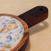 Ireka Home Leaf Me Alone Wooden Serving Board with Enamel