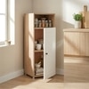 Lofty Medium Wardrobe with Striped Design for Compact Bedroom Storage