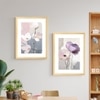 Magnolia Flower Set of 2 Framed Posters Bohemian Wall Art 45x60 cm