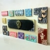 Multi Color Wooden Wall Art Panel with hand made God's idol Cone Art Work of Marble Dust and Clay