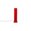 Jacques Red Cotton Shade Floor Lamp