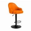 Doe Buck Faux Leather Adjustable Bar Stool in Tan Colour