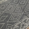 Rick Dark Gray Solid Woven Wool 8X5 Feet Carpet