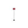 Opal Maroon Jute shade with Iron floor lamp