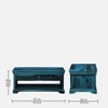 Sheesham Wood Coffee Table In Scratch Resistant Ocean Blue Finish
