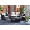 Aspen  Outdoor Set in Black Colour (1 Table & 3 Chairs)