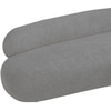 Luxelounge Wood 3 Seater With Upholstery Non Storage Sofa In Grey Colour