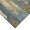 Leon Water Blue Abstract Hand-Tufted Viscose 8X5 Feet Carpet