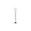 Ansley Black Cotton Shade Floor Lamp