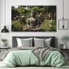 The Castle Decor Lord Buddha Meditation Wall Art Framed Painting 27x48 Inch (Style 6)