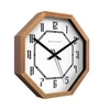 Geometry of Time Wooden Octagon Wall Clock