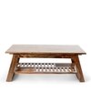 Alison Sheesham Wood Coffee Table In Teak Finish