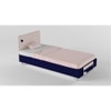 Color Play Engineered Wood Drawer Storage Bed in Electric Blue Colour
