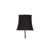 Mae Black Cotton Shade with Iron Floor lamp