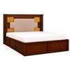 Nayra Solid Wood Comfort Queen Bed Hydraulic Storage Provincial Teak Finish Mattress 60 x 78 Inches