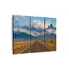 Truss Brown Blue Pieces Canvas Wall Prints Canvas Wall Prints Set of 3 Multicolor Matte