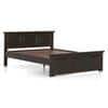 Alexandra Queen Size Bed Without Storage In Amber Walnut Finish