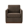 Bobby Boucle Fabric Lounge Chair in Brown Colour
