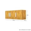 Hexa Red Multipurpose Storage Cabinet With 3 Door in Giant Wood Colour